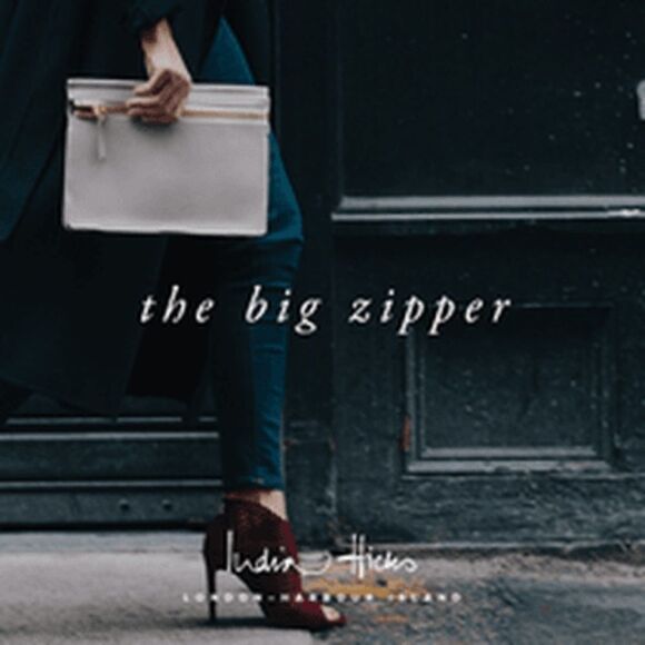India Hicks - Big Zipper - Taupe - New - Picture 2 of 5